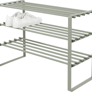 Spinder Design Rex skoreol/skohylde til væg støvet grøn stål H49ÃB70ÃD29 cm - opbevaring til 12 par sko